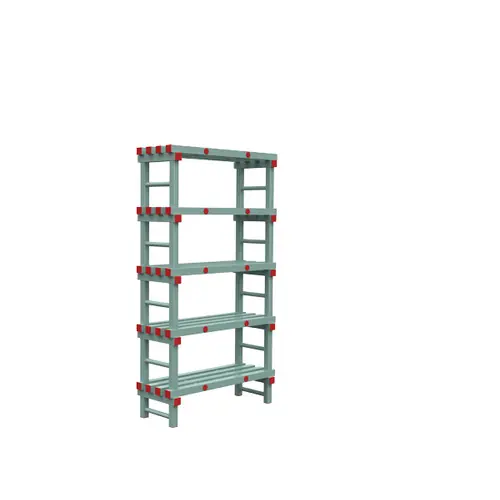 Euro Regal Kunststoff 5 Böden L 1200 mm x 400 mm H 2450 mm Günstig